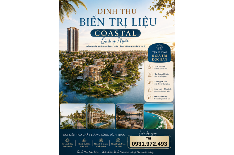 Sự Thật Về Dinh Thự, Biệt Thự Coastal Quảng Ngãi có nên mua